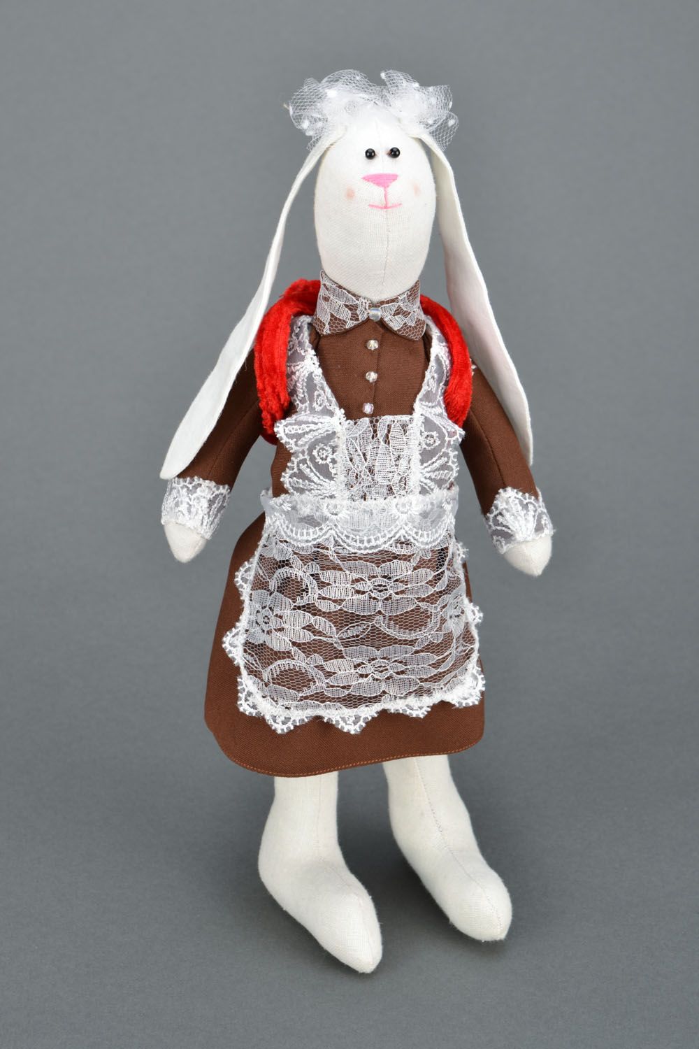 Bunny schoolgirl stuffed toy photo 3