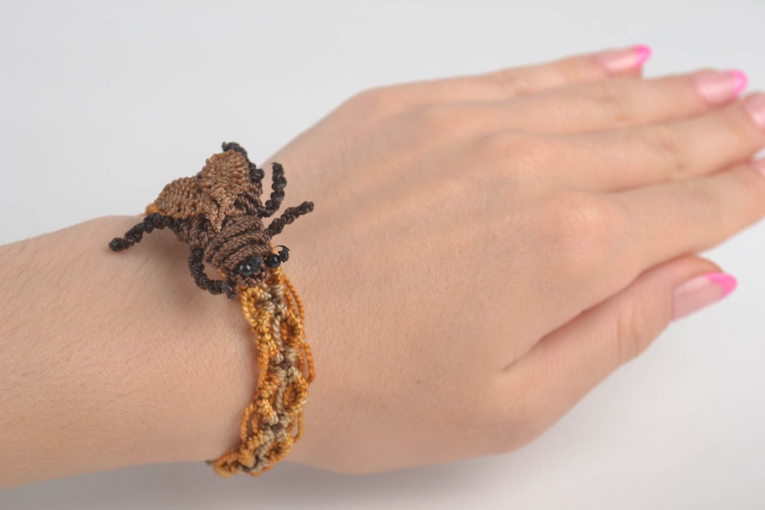 handmade jewelry set designer unusual accessories cute brooch and bracelet photo 1