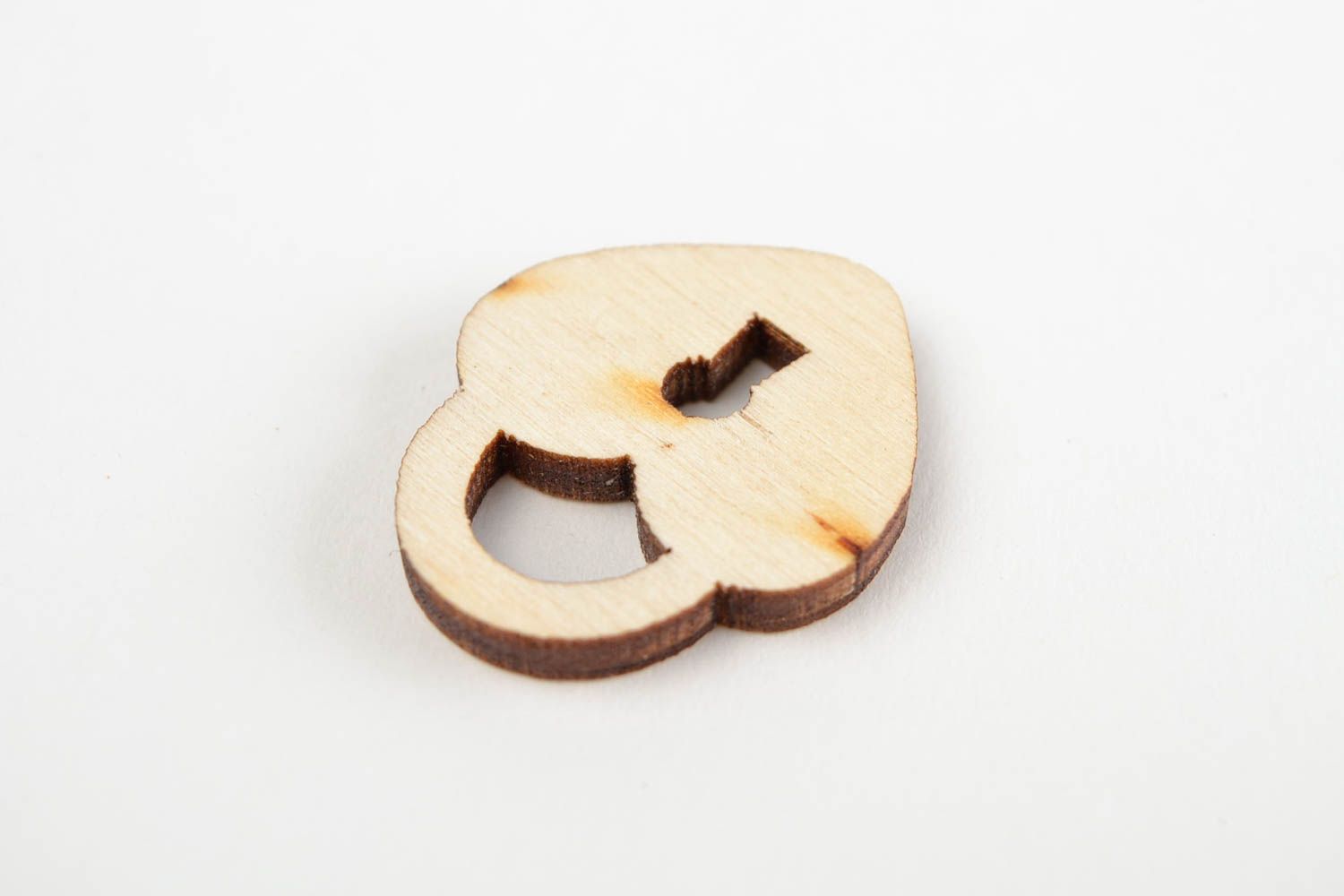 Handgemachte Figur zum Bemalen Holz Rohlinge Miniatur Figur Herz interessant  foto 5