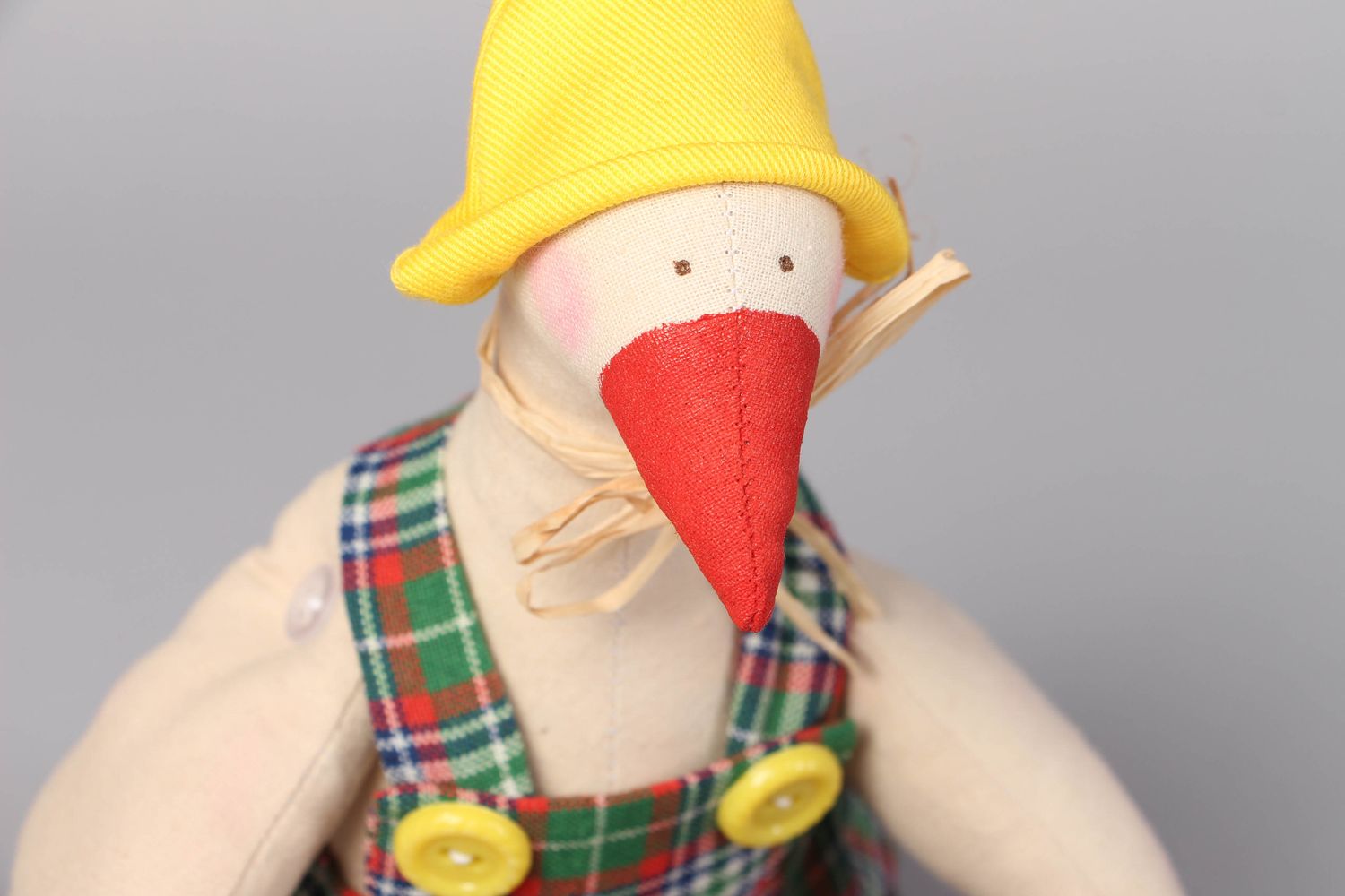 Handmade soft toy goose photo 2