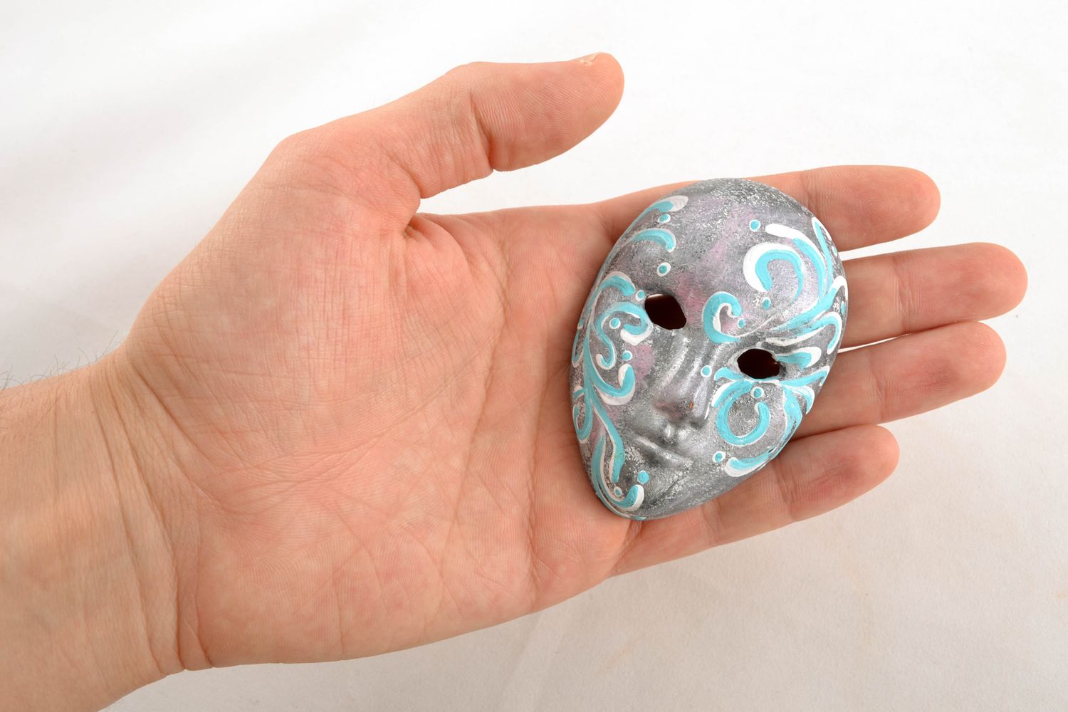 Interior pendant painted carnival mask photo 1