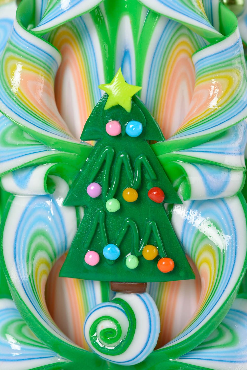 Vela navideña hecha a mano de parafina adorno para casa objeto de decoración  foto 5