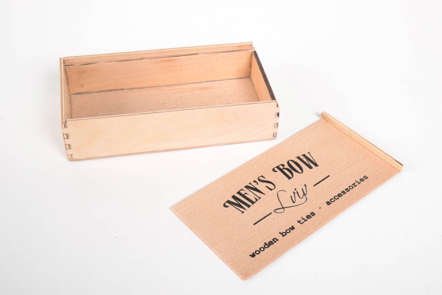 Handmade wooden blank box DIY box for decoupage art supplies wood craft photo 4