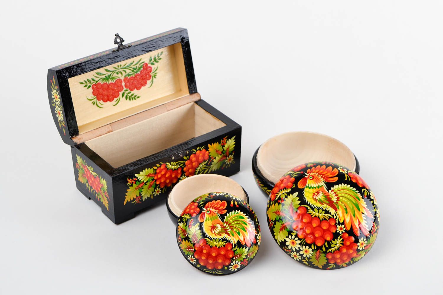 Joyeros originales hechos a mano de madera cajas para joyas regalo original foto 4