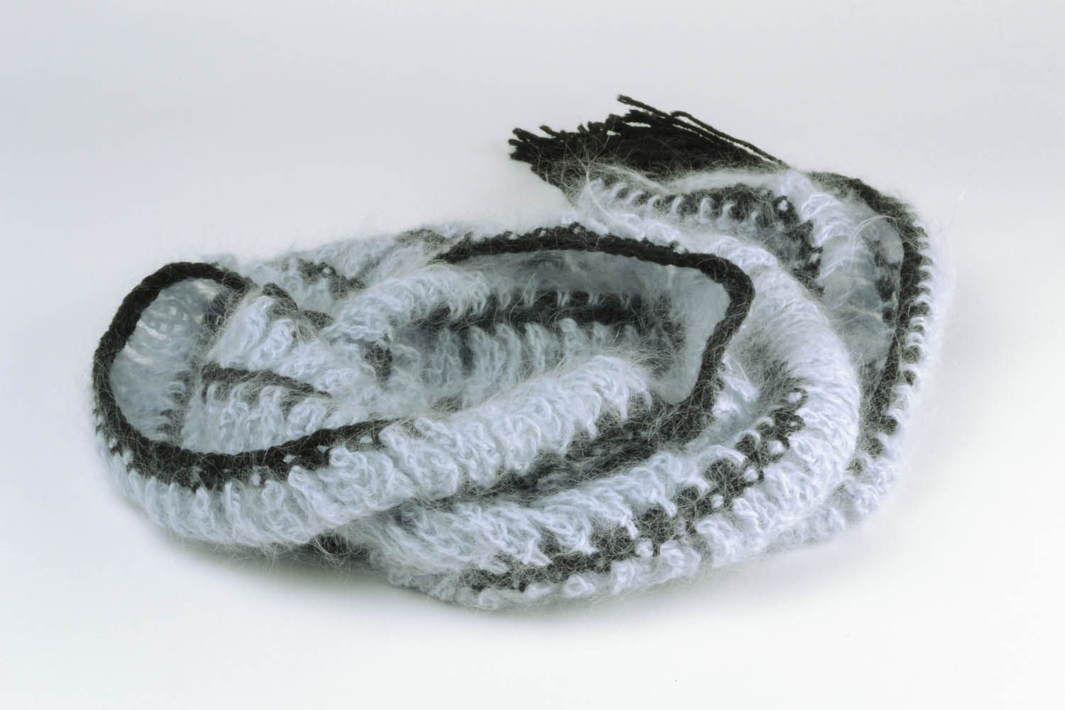 Écharpe tricotée au crochet faite main photo 4