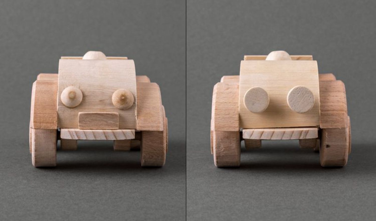 Toy car made of wood photo 3