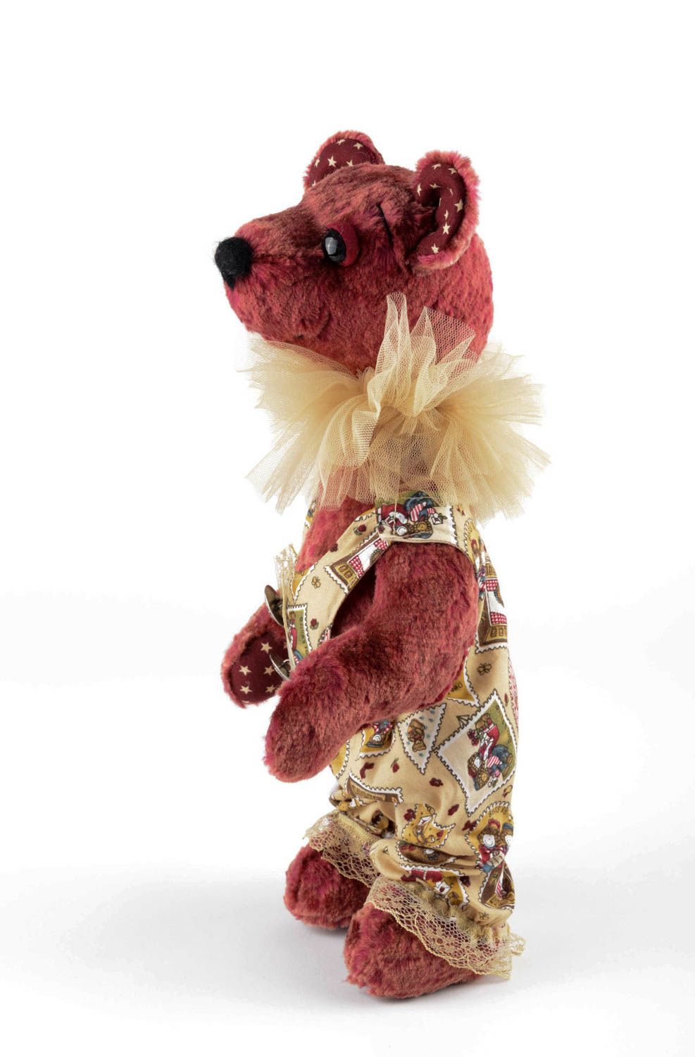 Kuscheltier Bär handmade Deko Idee Designer Geschenk Kleinkinder Spielzeug schön foto 4