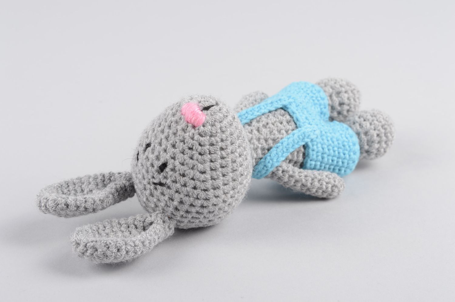 Beautiful handmade soft toy unusual crochet toy for kids birthday gift ideas photo 3