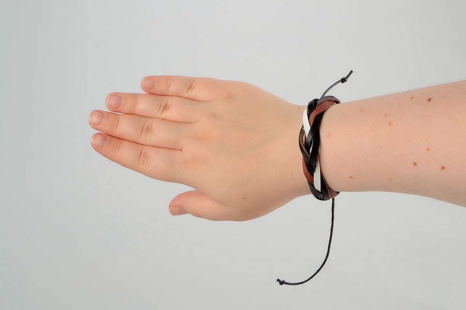 Geflochtenes Armband-Schweißlocken aus Leder foto 5