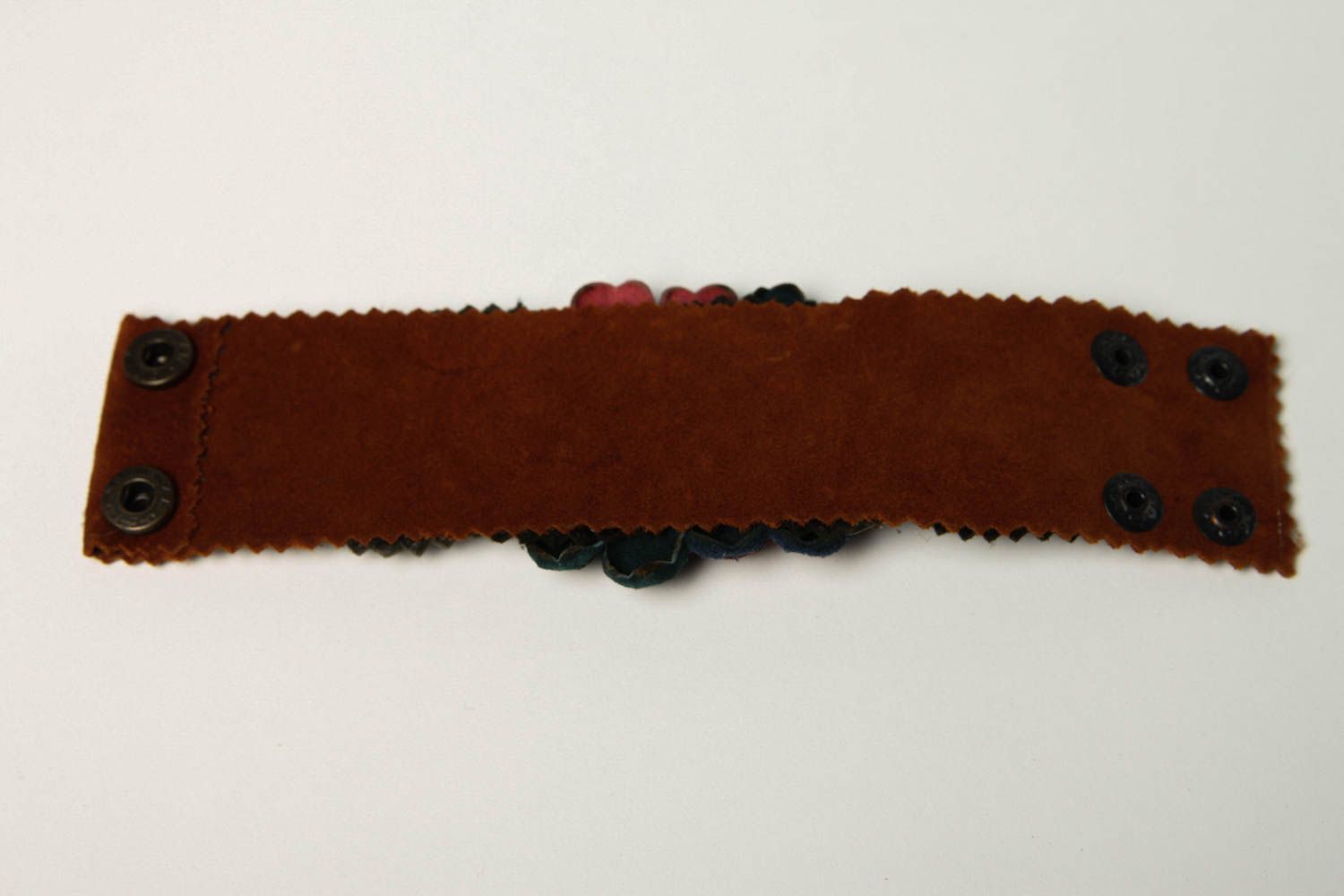 Armband aus Leder handgefertigt Damen Schmuck originell Mode Schmuck effektvoll foto 5