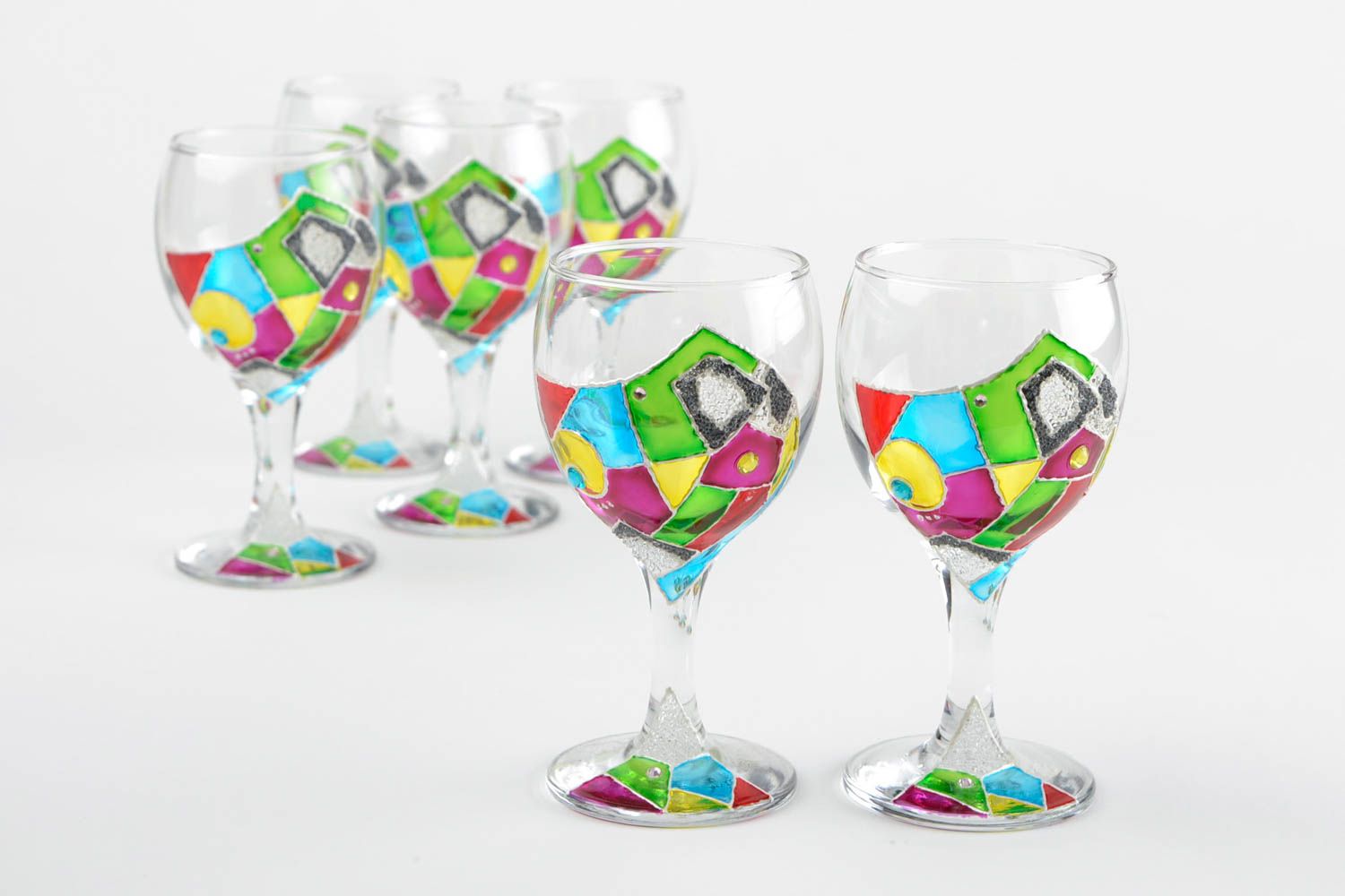 Unusual handmade wine glass champagne glass wine glass types stemware ideas photo 5