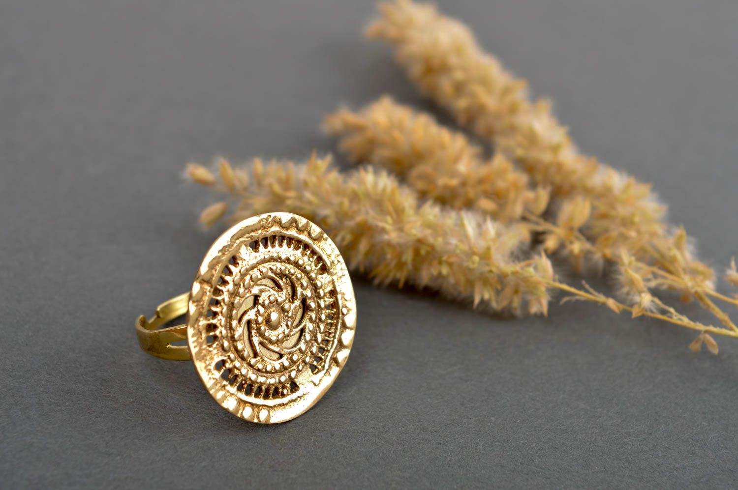 Handmade Schmuck feiner Ring Schmuck aus Messing Accessoire für Frauen foto 1