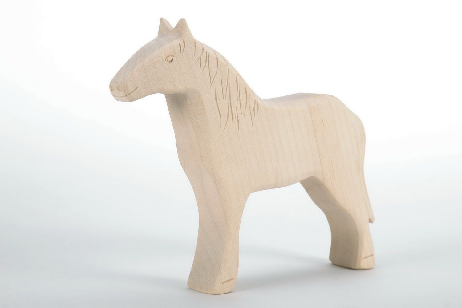 Maple wood statuette Horse photo 4