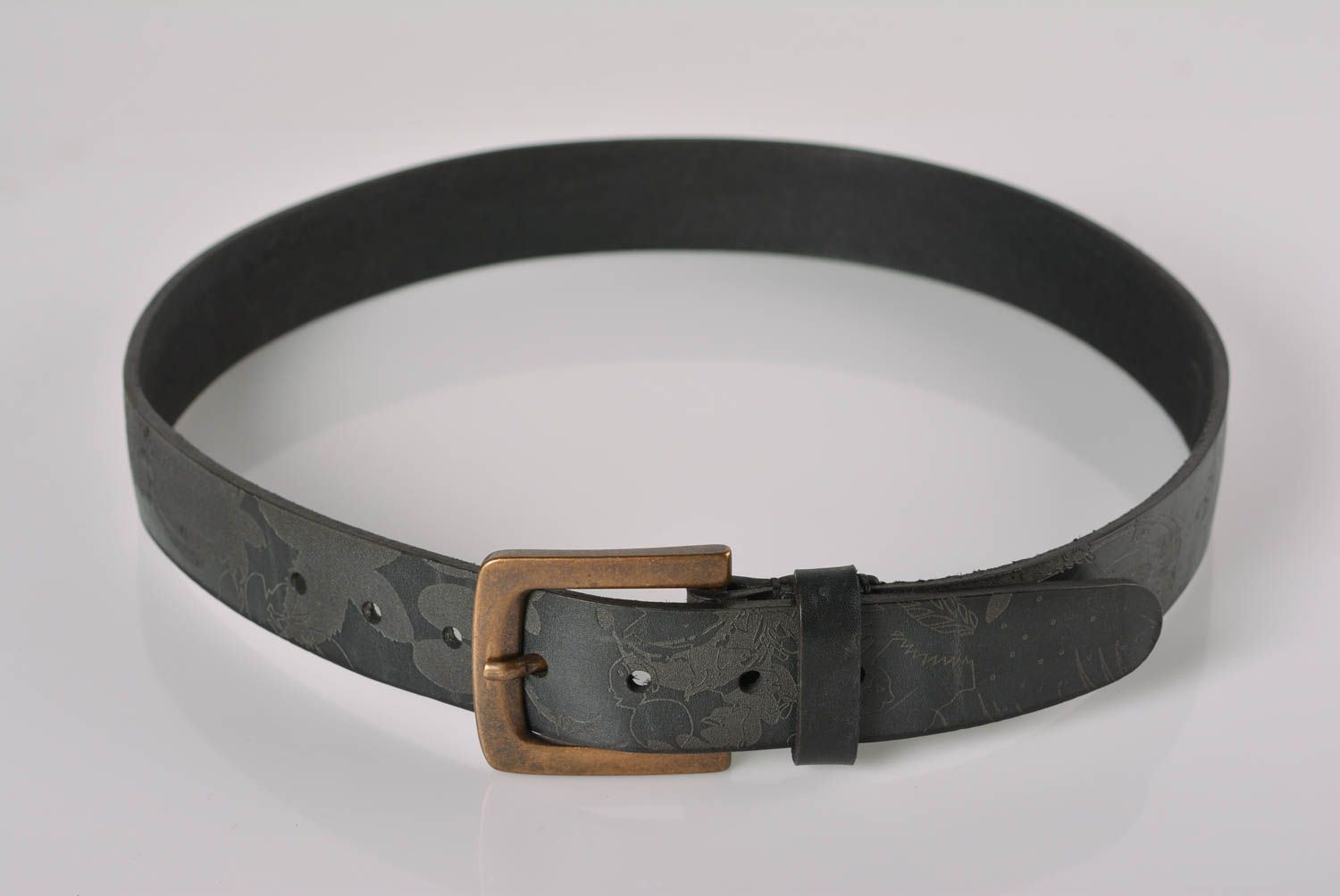 Handmade leather belt designer belts leather goods men accessories gifts for him photo 5
