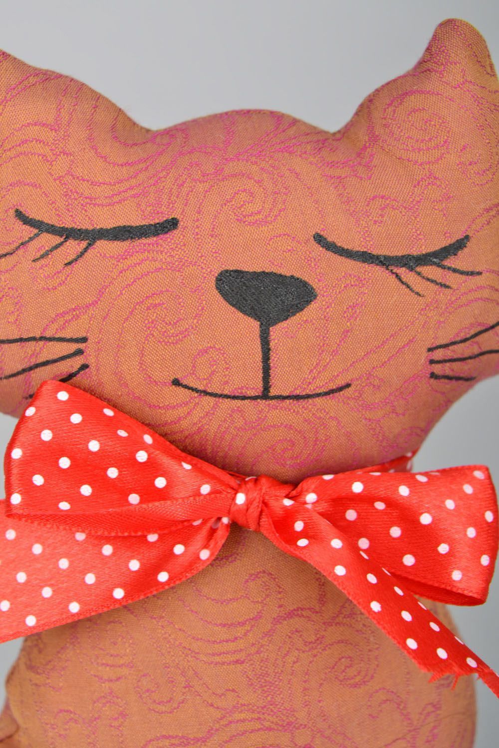 Soft toy Cat with a Bow photo 4
