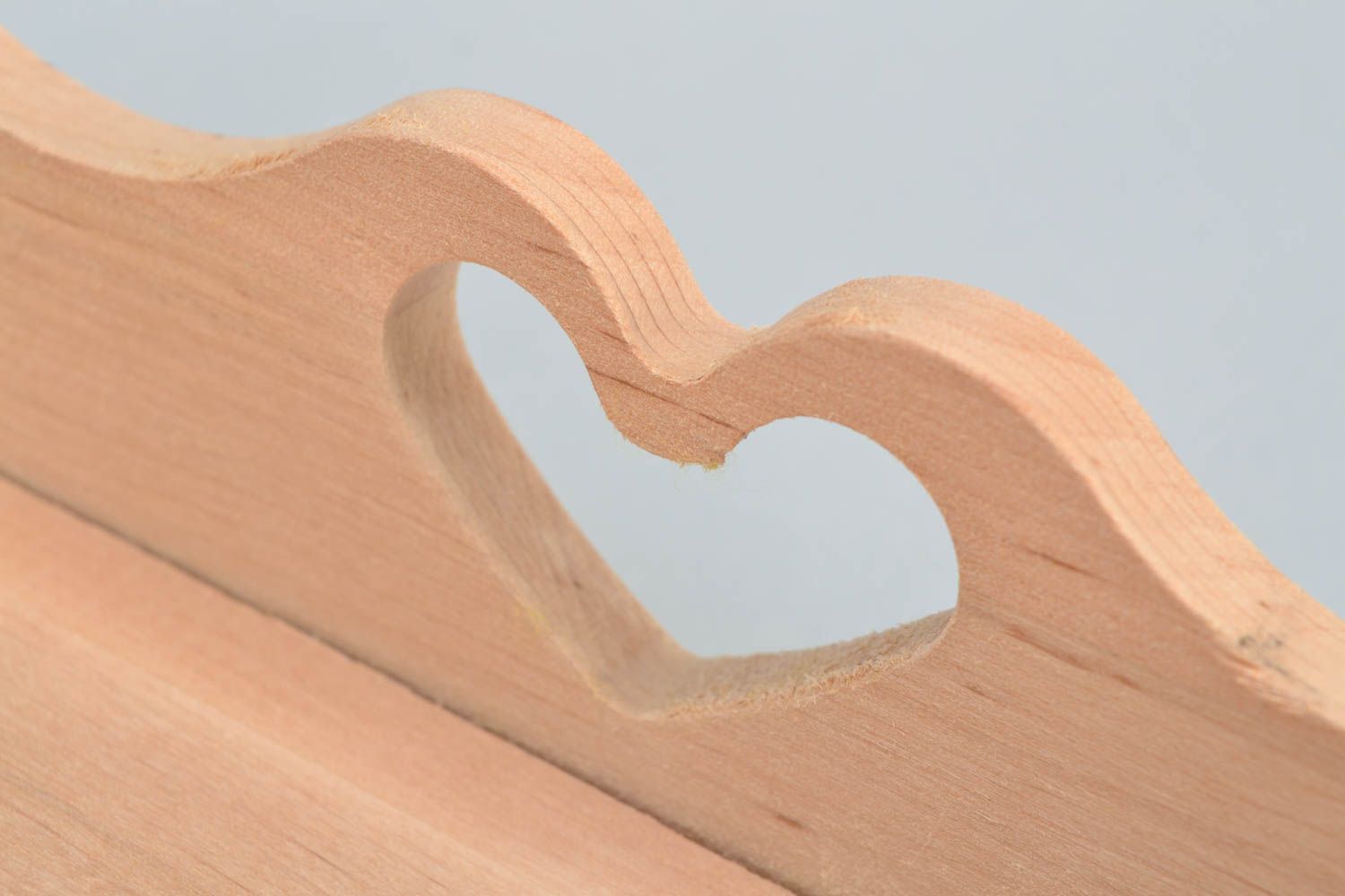 Rohling Holz Tablett zum Bemalen mit Griff handgemacht schön für kreative Arbeit foto 5