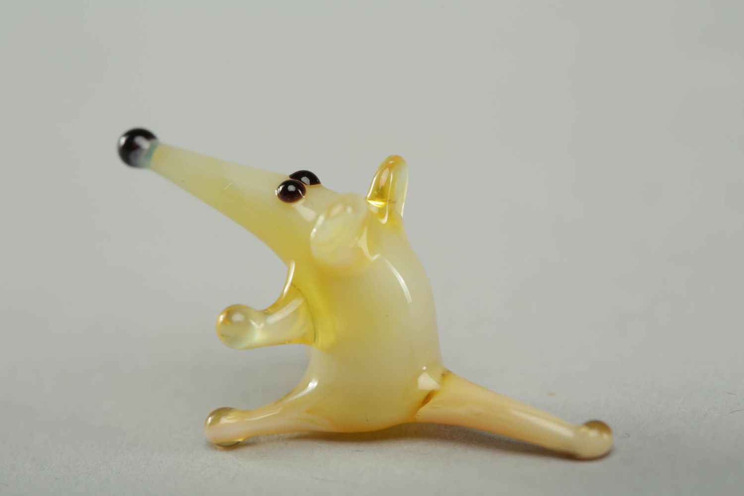Figurine miniature en verre faite main Souris photo 3