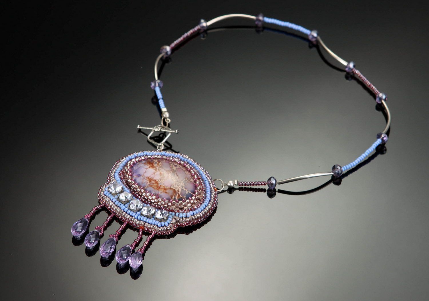Handmade pendant with variscite photo 3