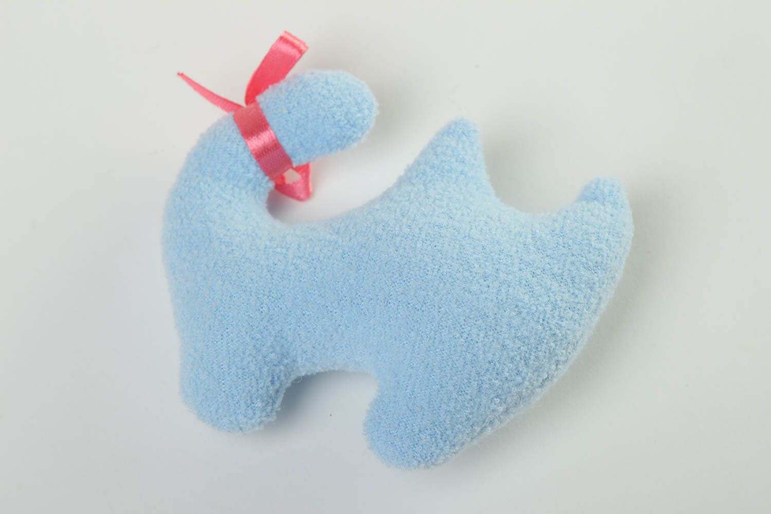 Мягкая игрушка кошка ручной работы голубая игрушка для малыша игрушка животное фото 3