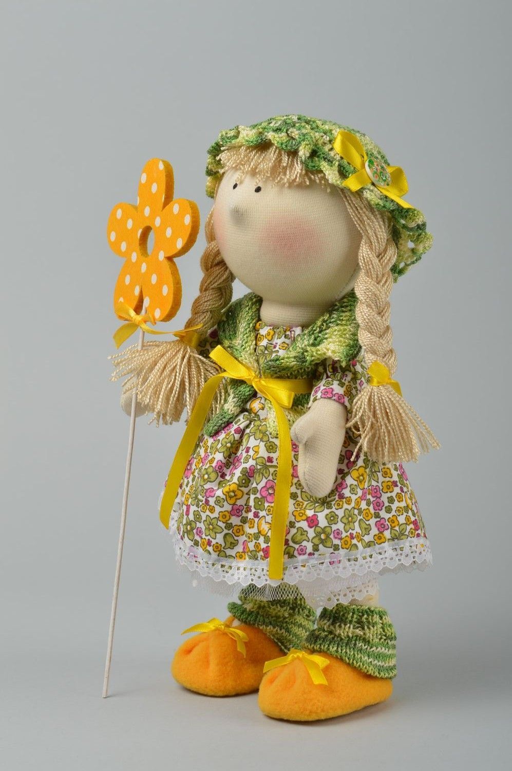 Кукла ручной работы авторская кукла интерьерная тряпичная кукла по имени Мэри фото 2
