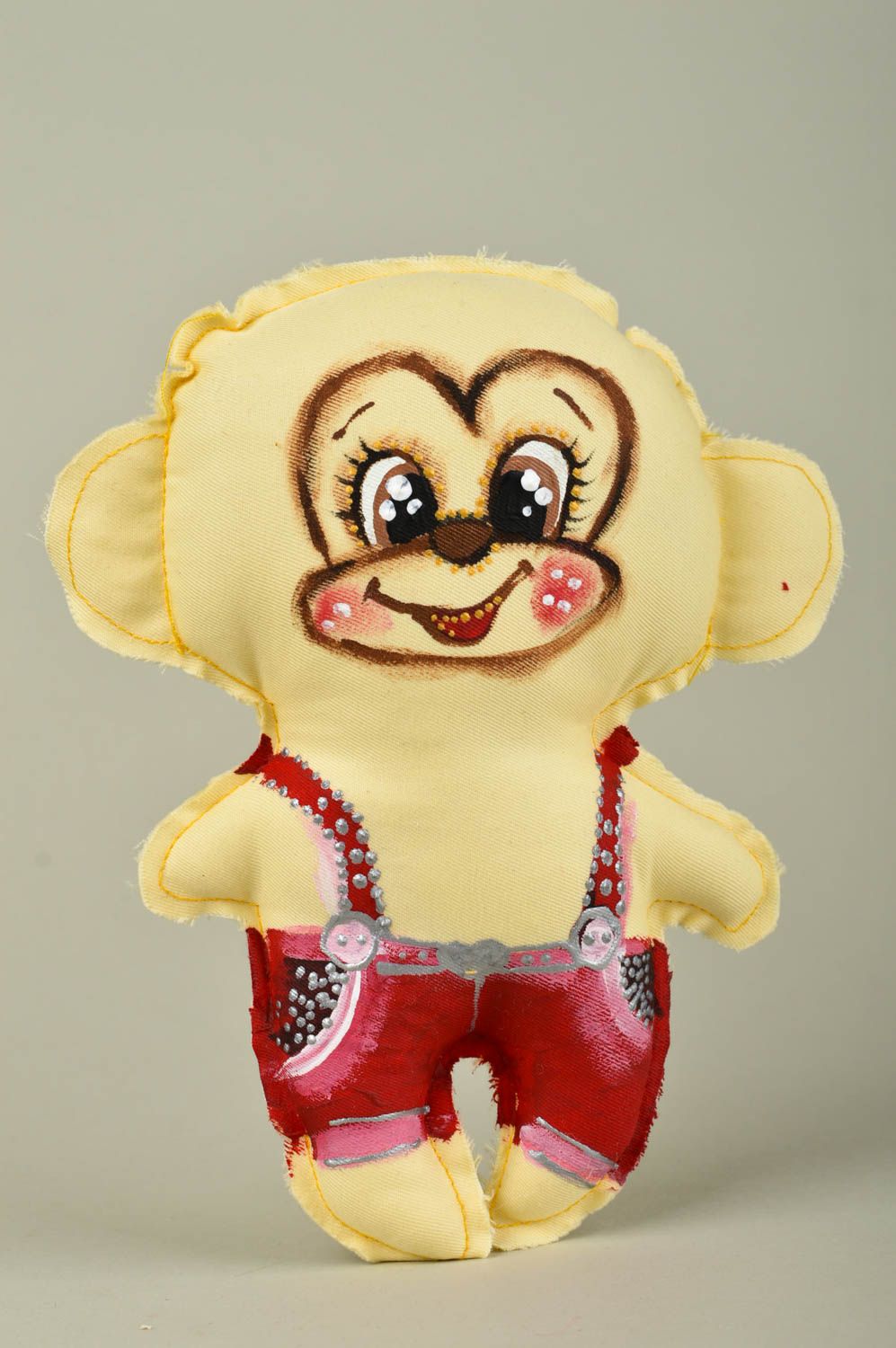 Игрушка ручной работы игрушка обезьянка мальчик оригинальная игрушка из хлопка фото 5