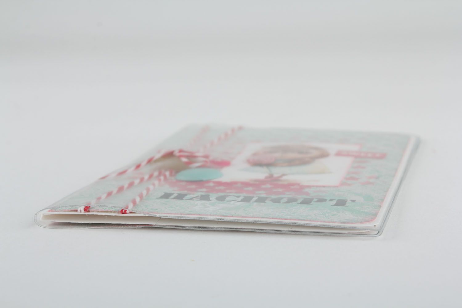 Porte-passeport en papier original fait main photo 3