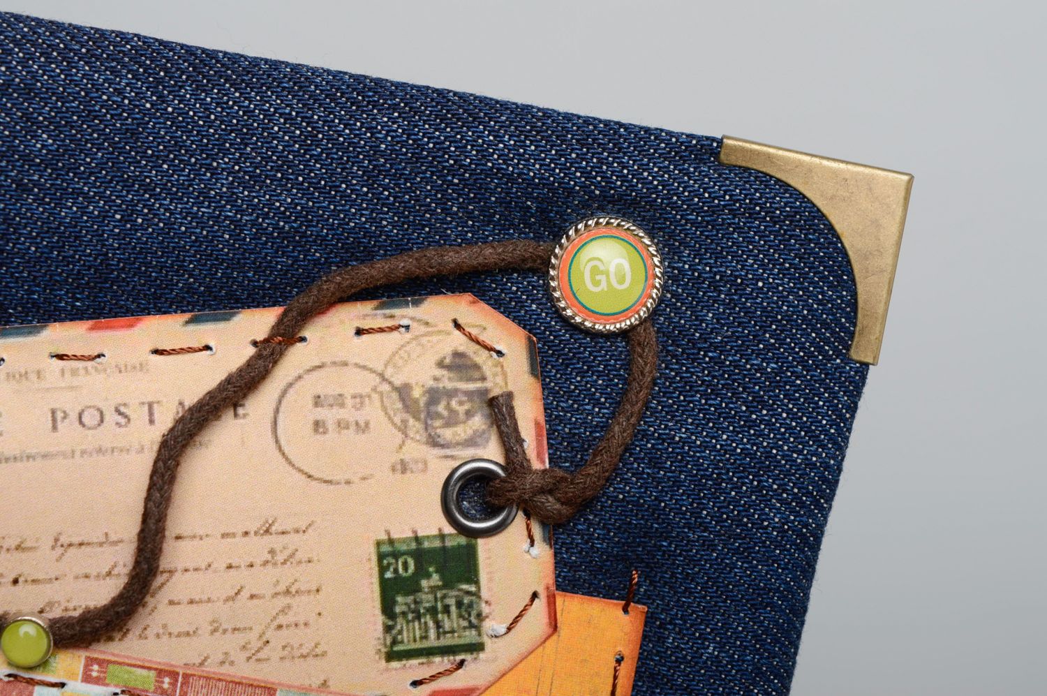Unusual notebook with soft denim cover photo 5