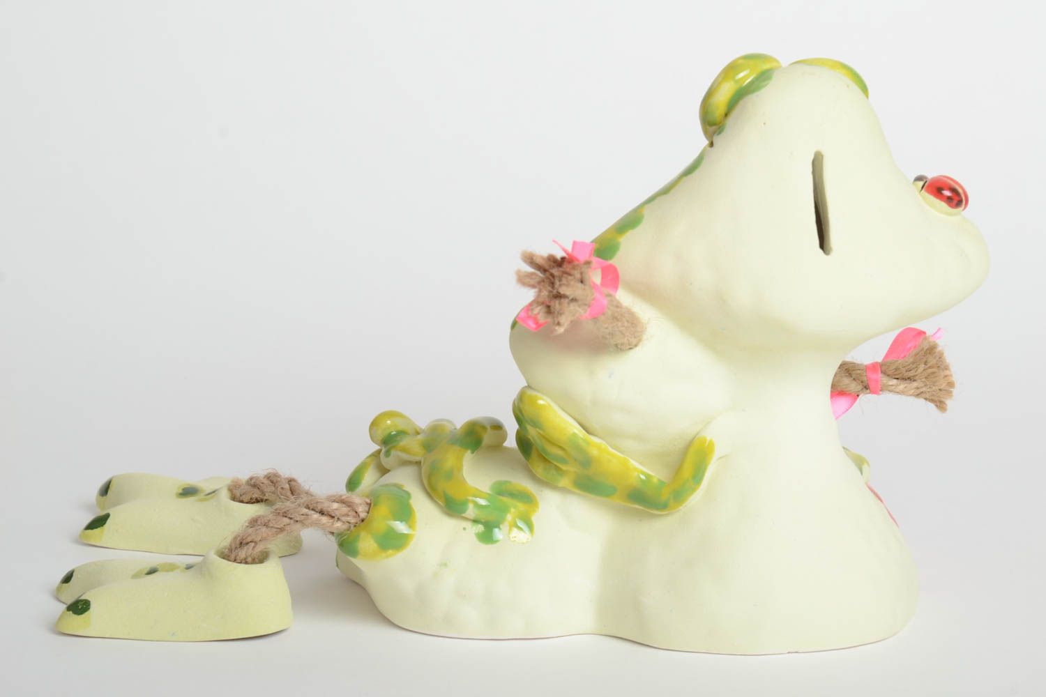 Handgemachte Keramik lustige Sparbüchse Spardose für Kinder Geschenk Idee   foto 5