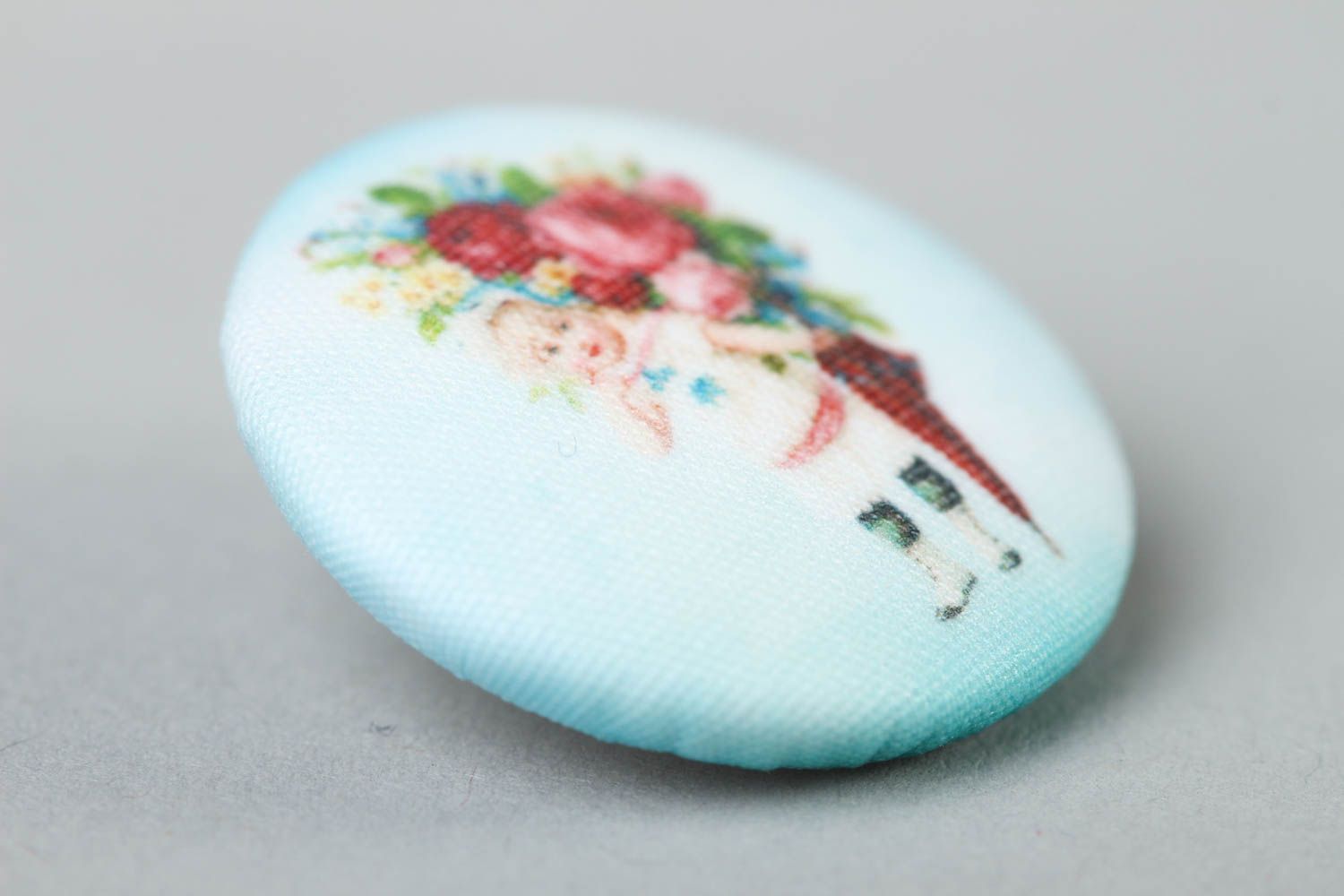 Handmade unusual fittings for clothes decorative cute button plastic button photo 2