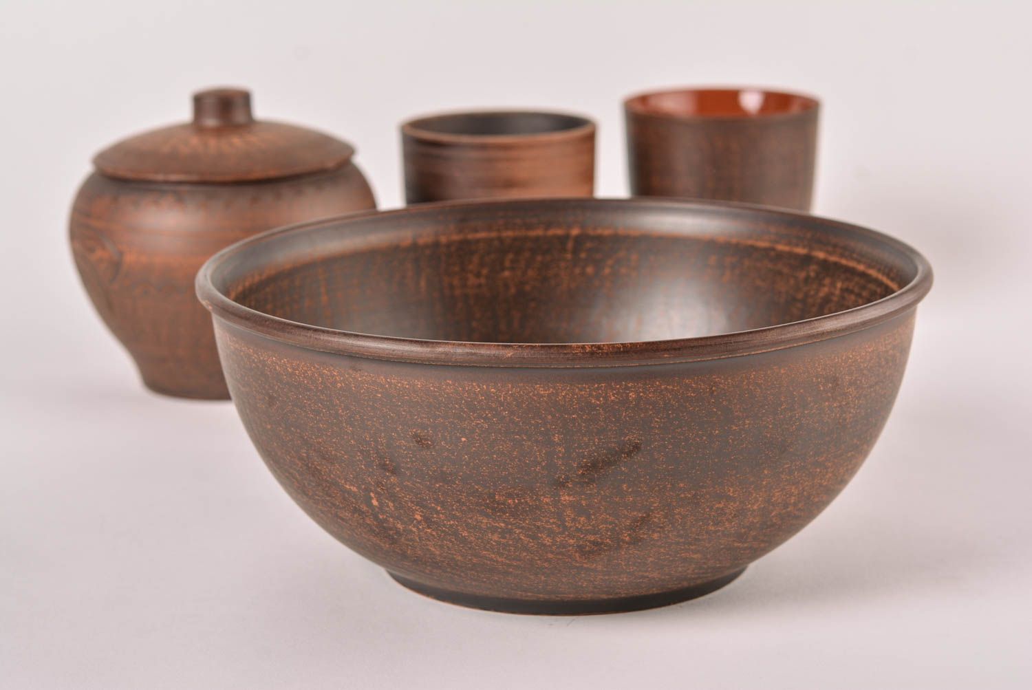 Teller Keramik handgefertigt Salat Schüssel Küchen Zubehör Keramik Geschirr foto 1