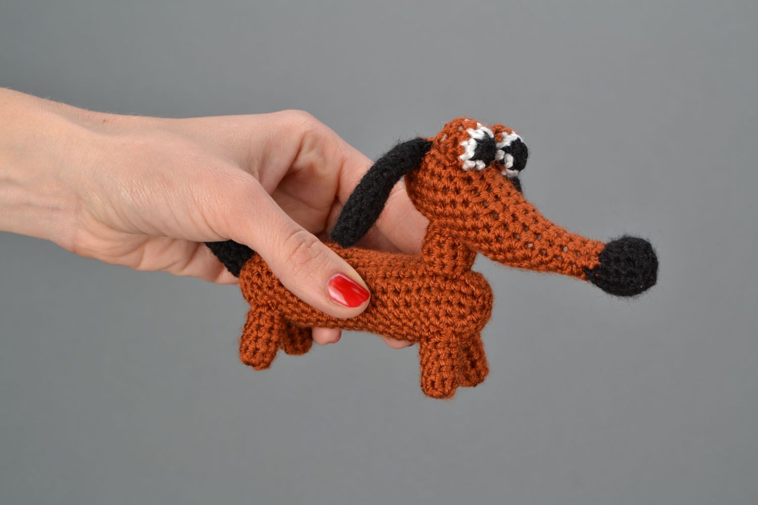 Crochet toy Badger-Dog photo 2