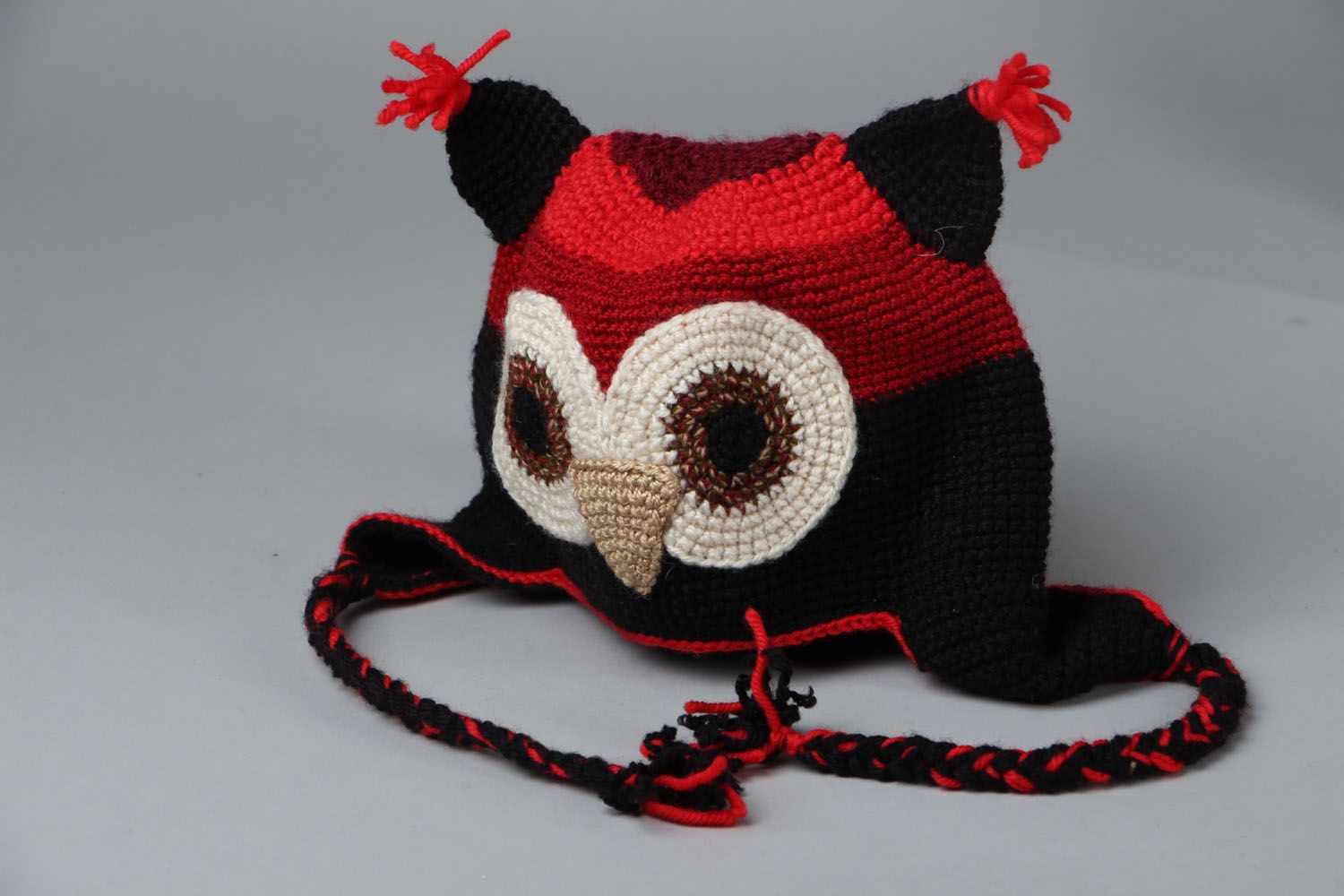 Crochet owl-hat photo 1