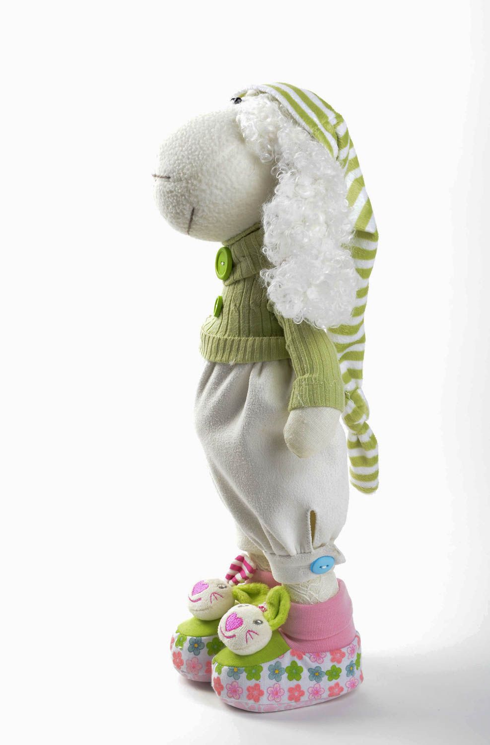 Peluche mouton faite main Jouet en tissu décoratif original Cadeau enfant photo 2