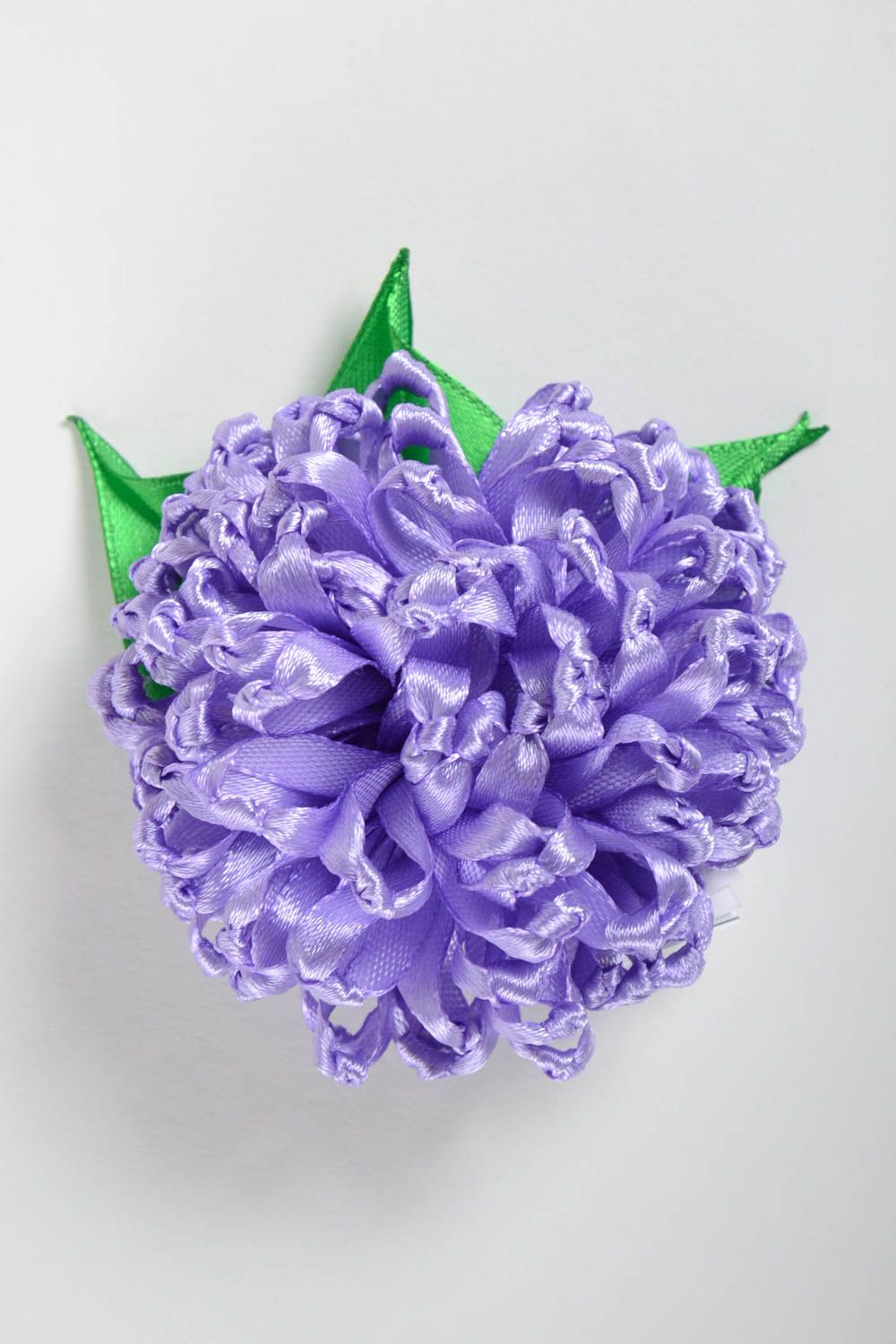Handmade Blumen Haarspange Geschenk für Frauen Haarspange mit Blume violett foto 4