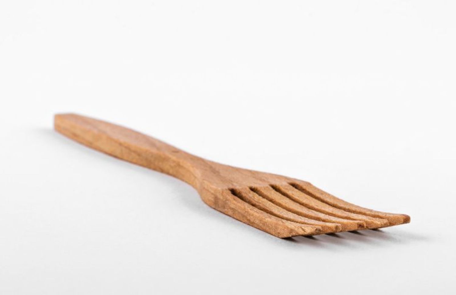 Wooden fork for stirring photo 4