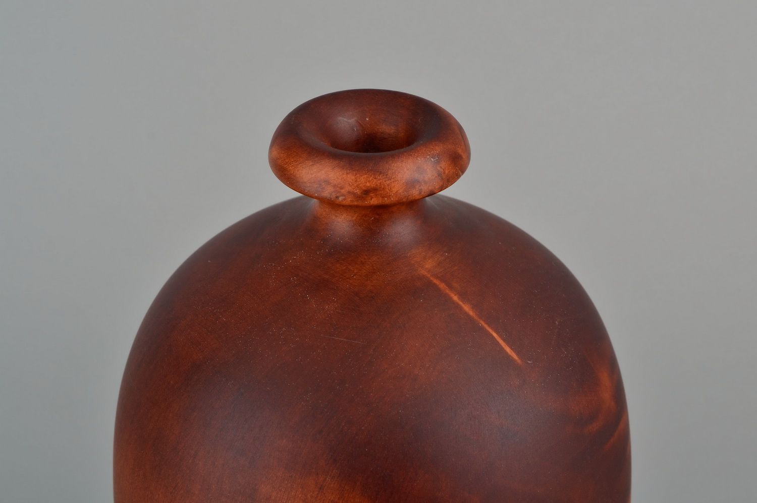 Vase décoratif en bois fait main photo 2