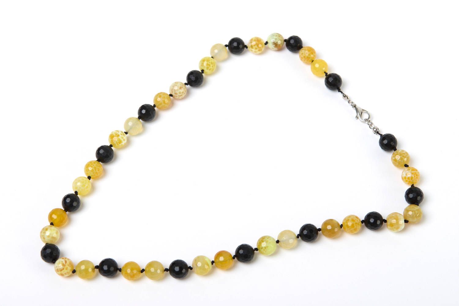 Bead necklace gemstone jewelry handmade necklace fashion accessories for women photo 2