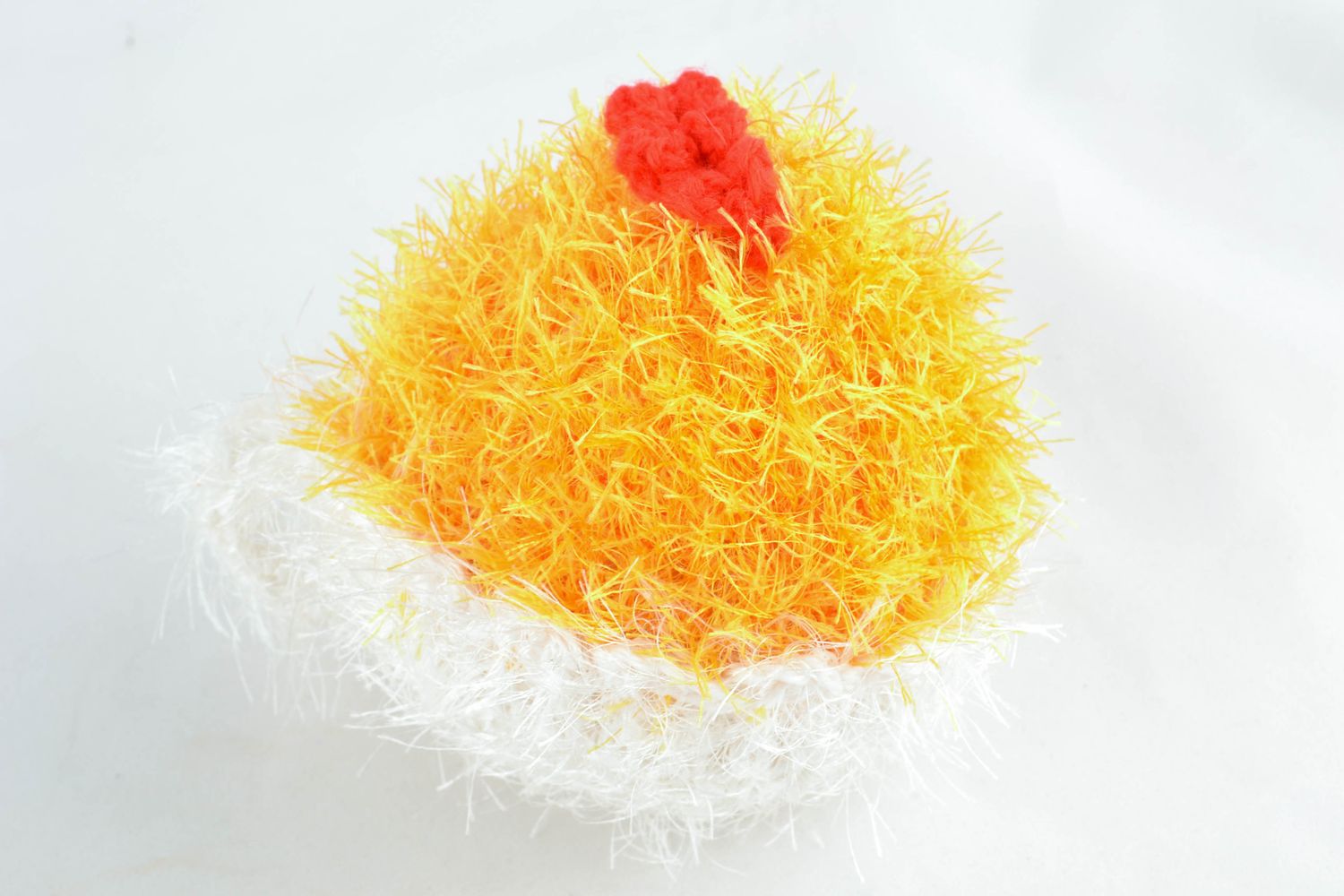 Hand crochet soft toy Chicken in Shell photo 3