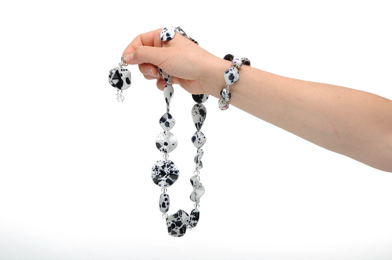 Parure bijoux de perles acryliques Fantaisie  photo 5