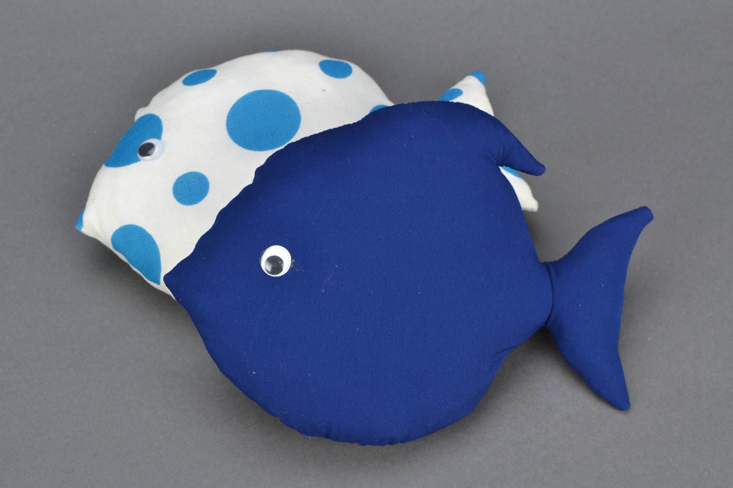 Мягкая игрушка из вискозы Синяя рыбка фото 1