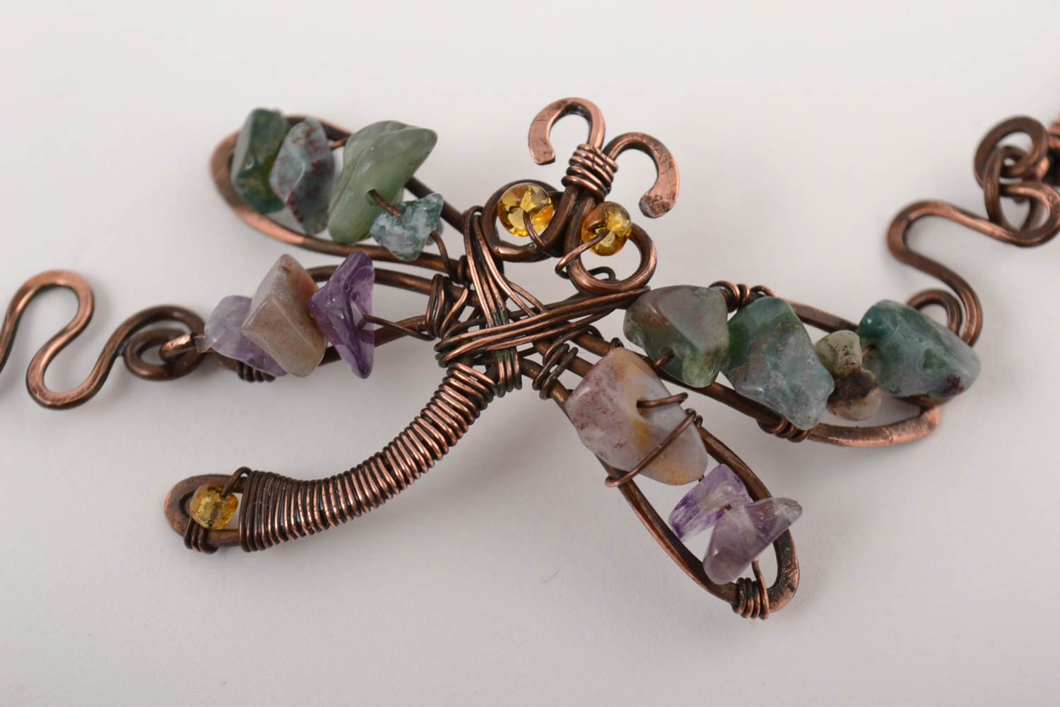 Handmade bracelet unusual accessory designer jewelry copper bracelet gift ideas photo 2