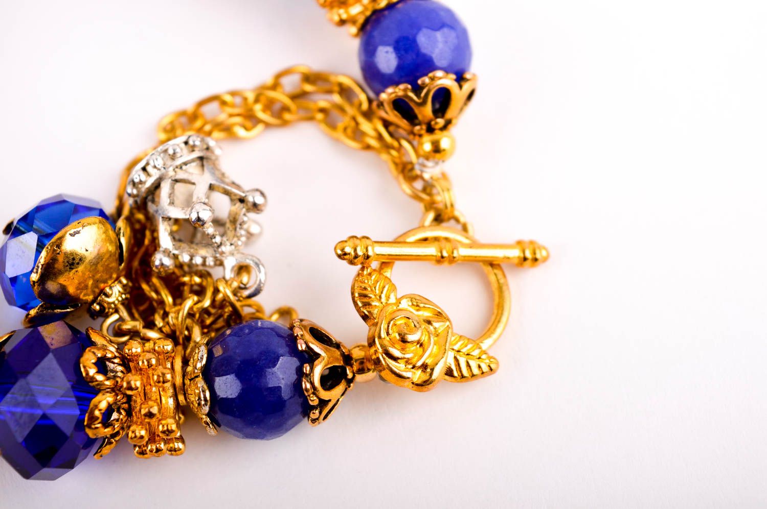 Handmade brass beaded bracelet metal jewelry brass accessories for women photo 3