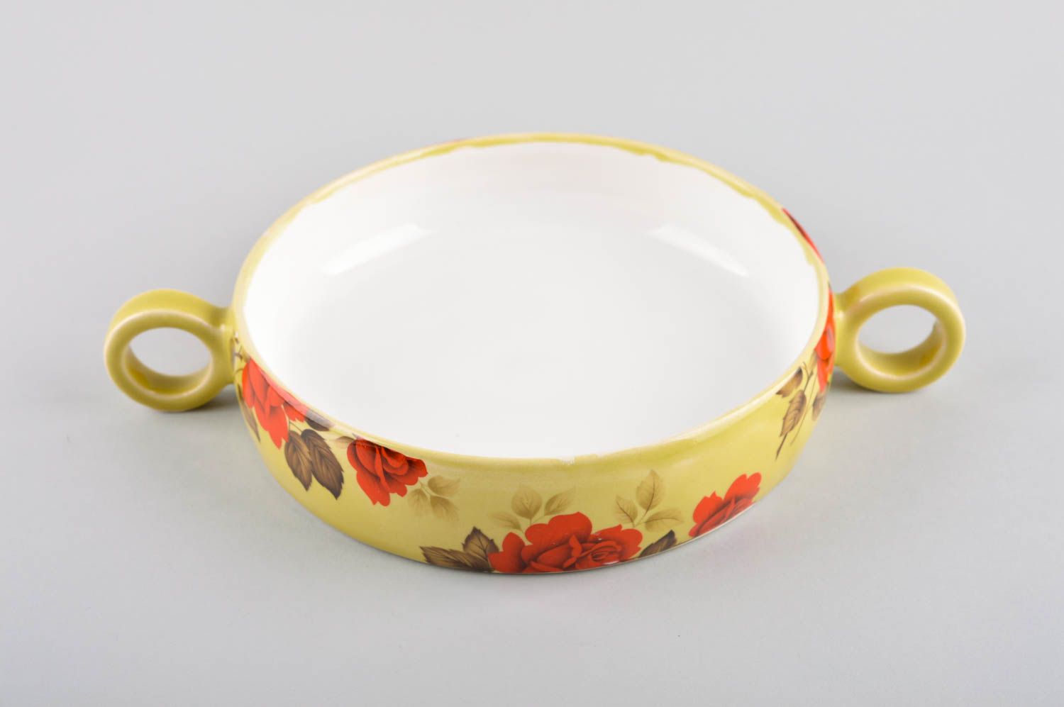 Keramik Pfanne handmade Keramik Geschirr bemalt Öko Geschirr Küchen Zubehör bunt foto 2