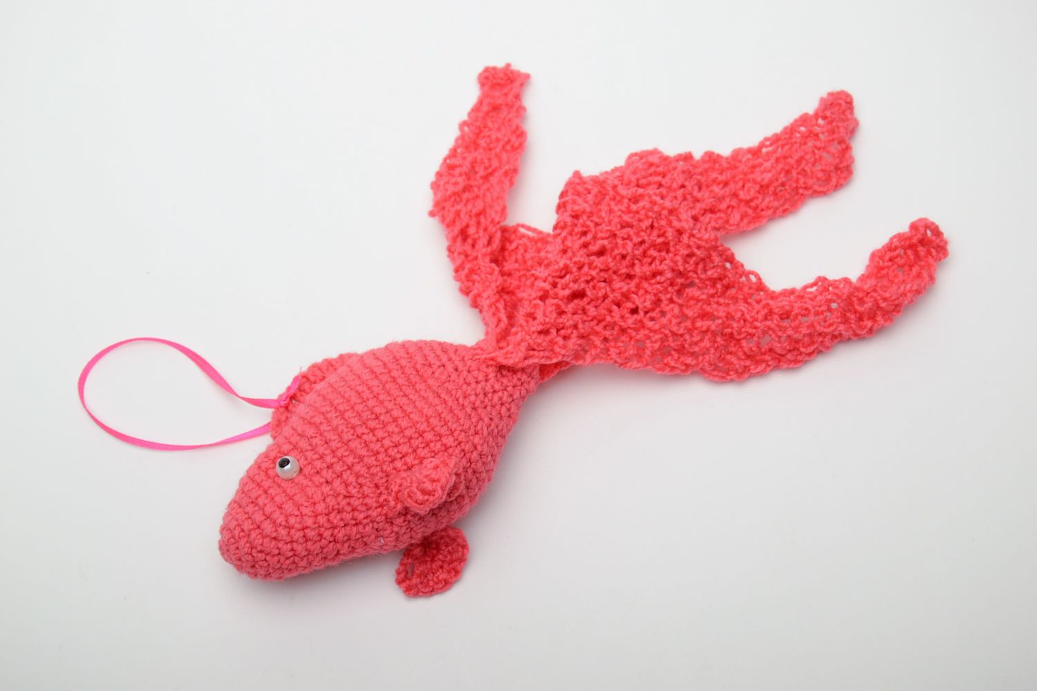 Interior pendant in the shape of knitted fish photo 2