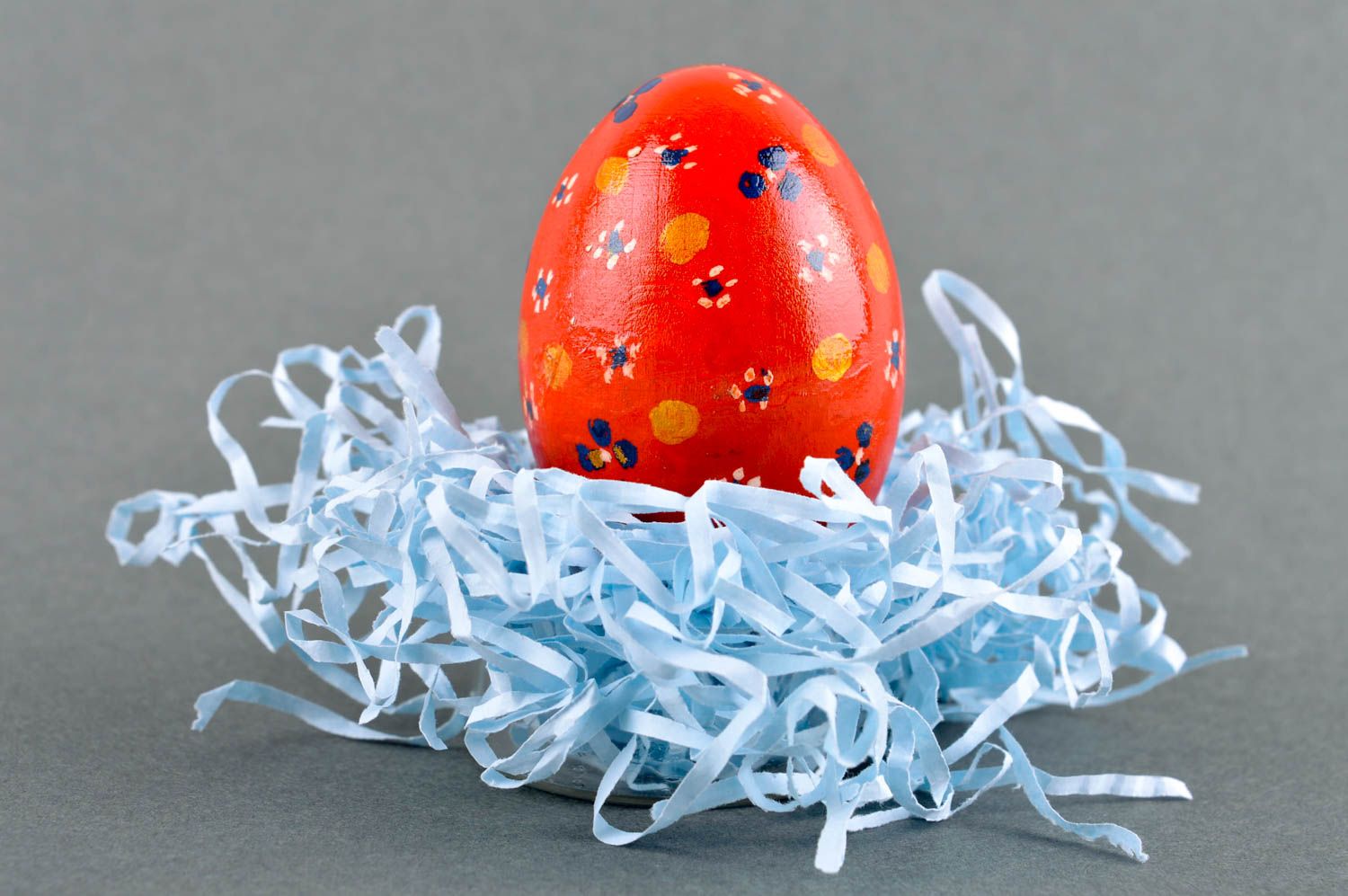 Decoración para Pascua huevo de madera hecho a mano regalo original de navidad foto 1