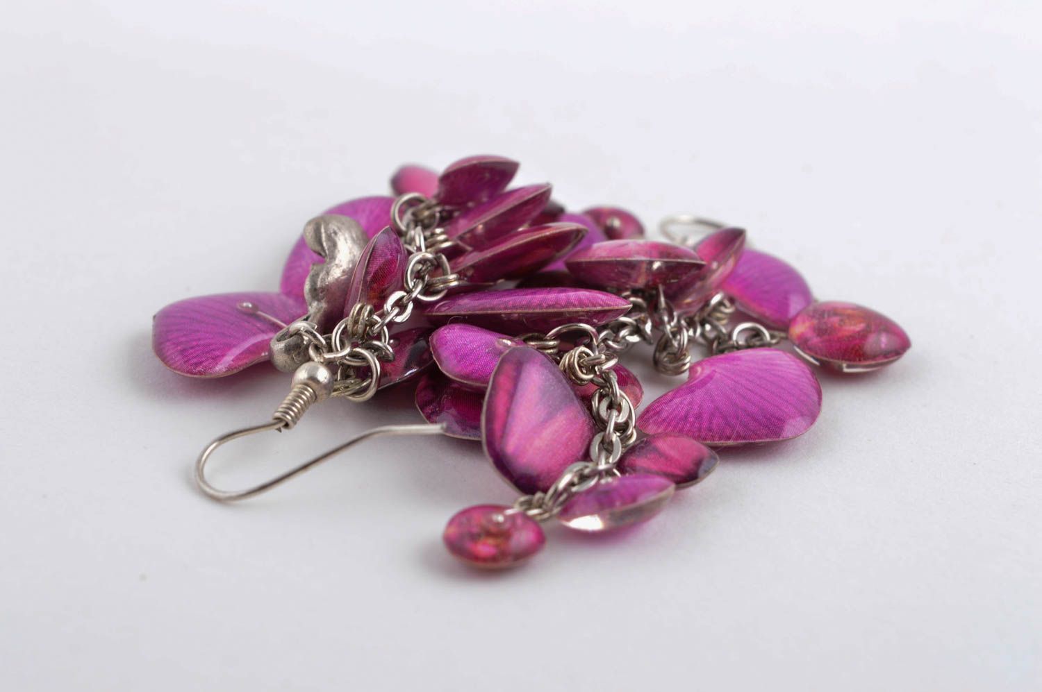 Handmade designer earrings unusual stylish earrings metal cute jewelry photo 3