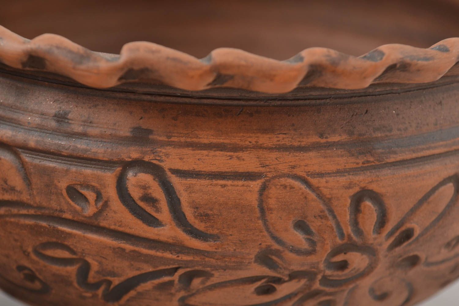 Керамические миски ручной работы глиняные миски 2 штуки глиняная посуда фото 4