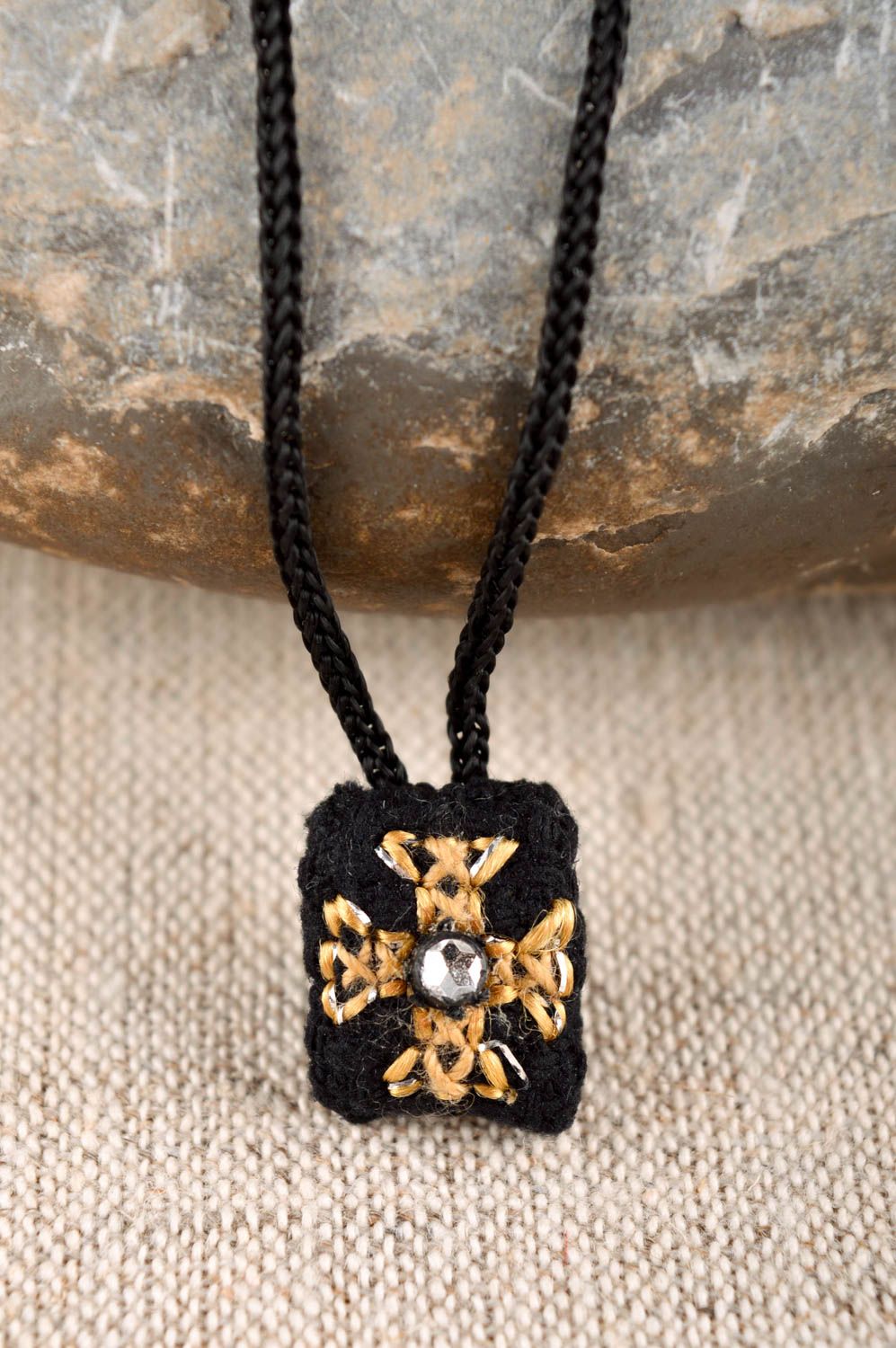 Handmade stylish pendant unusual beautiful jewelry designer accessories photo 1