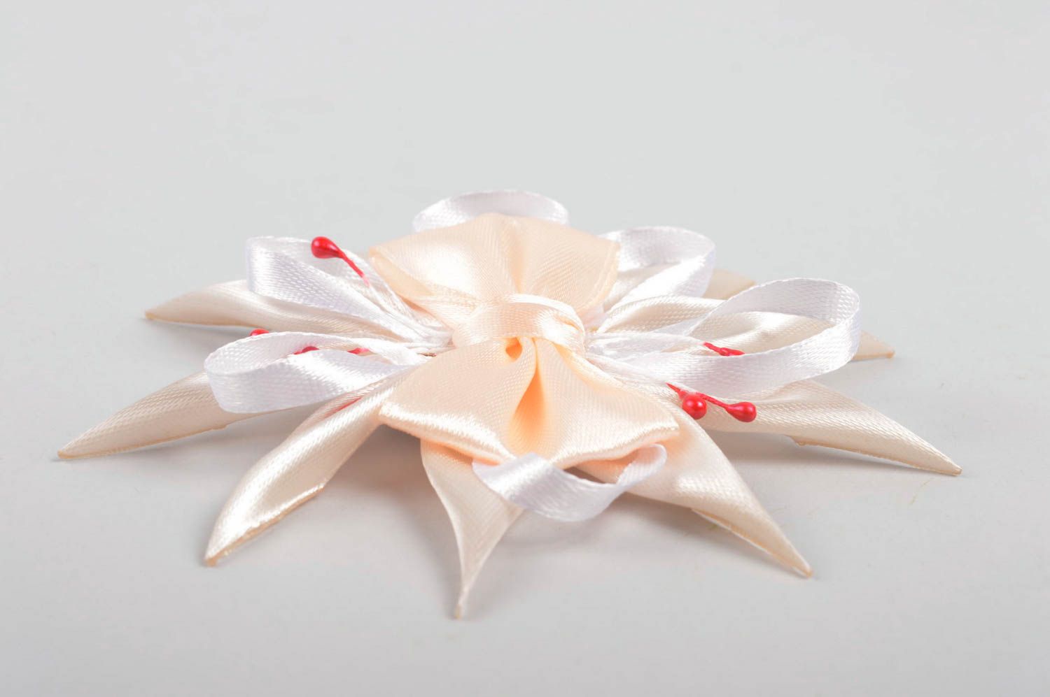Handmade hair accessory flower hair clip for girls handmade gift ideas photo 3