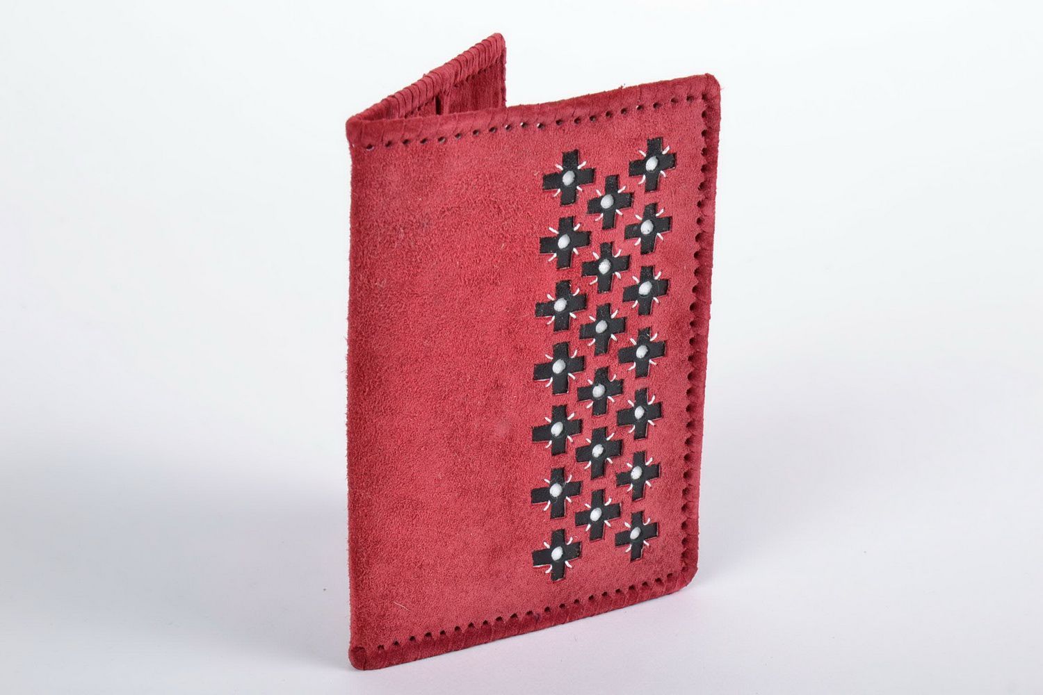 Handmade leather passport cover photo 4